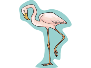 Cliparts Vogels Flamingo 