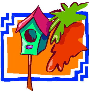 Cliparts Vogels Vogelhuisjes 