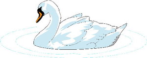 Cliparts Vogels Zwanen 