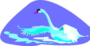 Cliparts Vogels Zwanen 