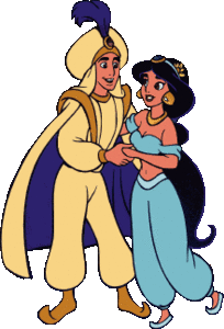 Disney plaatjes Aladin Prins Ali En Prinses Jasmine Samen