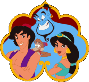 Disney plaatjes Aladin 