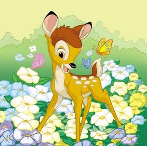 Bambi Disney plaatjes Bambi Ontdekt Bloemen En Vlinders