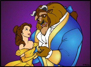 Belle en het beest Disney plaatjes Belle En Het Beest Verliefd