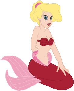 De kleine zeemeermin Disney plaatjes Blonde Zus Van Ariel