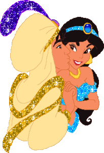 Disney plaatjes Disney glitter Aladin En Yasmine