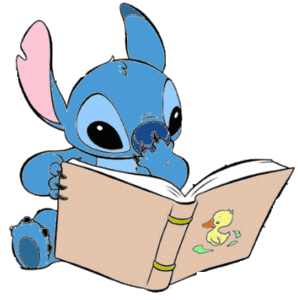 Lilo en stich Disney plaatjes Stich Lezen