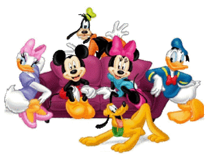 Disney plaatjes Mickey en minnie mouse Disney Familie Op De Bank