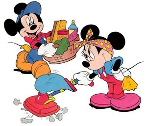 Disney plaatjes Mickey en minnie mouse 