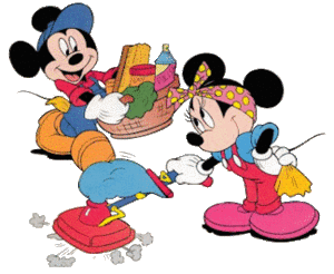 Disney plaatjes Mickey en minnie mouse 