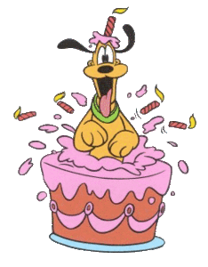 Pluto Disney plaatjes Pluto Verjaardagstaart