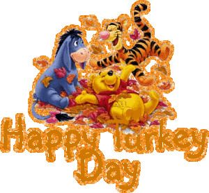 Winnie de pooh Disney plaatjes Happy Turkey Day