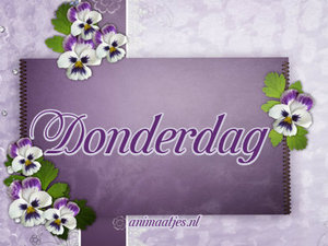 Donderdag Facebook plaatjes 