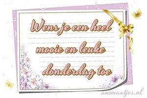 Donderdag Facebook plaatjes 