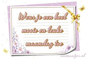 Maandag Facebook plaatjes 