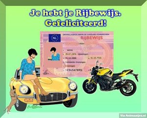 Facebook plaatjes Rijbewijs 