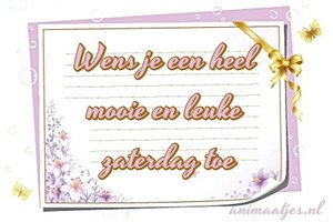 Zaterdag Facebook plaatjes 