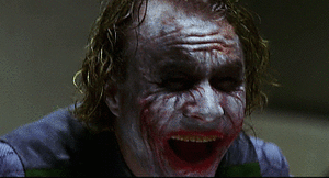 Films en series Films Batman the dark knight De Joker Aan Het Lachen