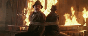 Films en series Films Indiana jones Dr Henry Jones En Indiana Jones Omringd Door Vuur