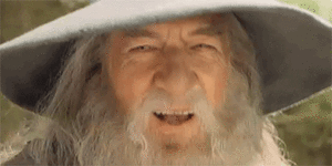 Films en series Films Lord of the rings Gandalf Aan Het Lachen