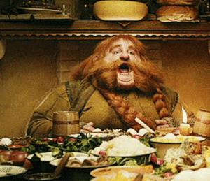 Films en series Films The hobbit an unexpected journey Bombur Vangt Eitje Met Zijn Mond