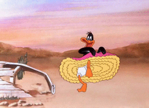 Looney tunes Films en series Series Daffy Duck Aan Het Dansen In Een Jurk