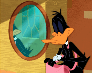 Looney tunes Films en series Series Daffy Duck Voor De Spiegel