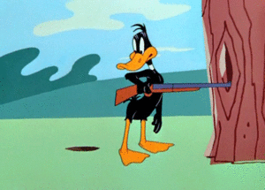 Looney tunes Films en series Series Daffy Duck Met Geweer