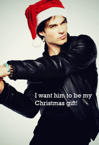 Films en series Series Vampire diaries Damon Met Kerstmuts