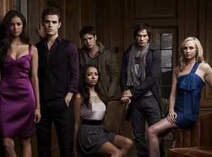 Films en series Series Vampire diaries Klein Deel Van De Cast Van Vampire Diaries