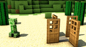 Games Minecraft Minecraft Creeper Deuren