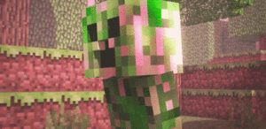 Games Minecraft Creeper Wordt Bekogelt Met Botten