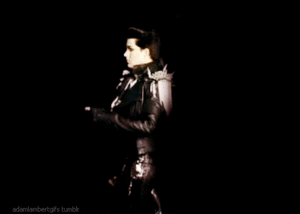 Adam Lambert GIF. Artiesten Gifs Adam lambert 2010 Glam natie tour Glam natie live 