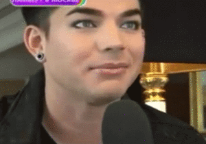 Adam Lambert GIF. Artiesten Gifs Adam lambert Geschokt 