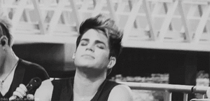 Adam Lambert GIF. Artiesten Gifs Adam lambert Geschokt 