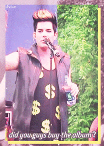 Adam Lambert GIF. Artiesten Gifs Adam lambert 