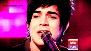Adam Lambert GIF. Artiesten Gifs Adam lambert 2010 Donorschoosechat 
