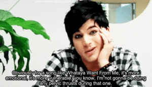 Adam Lambert GIF. Artiesten Gifs Adam lambert 