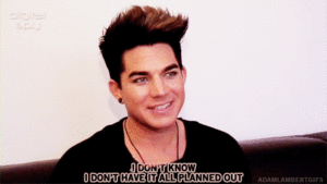 Adam Lambert GIF. Artiesten Gifs Adam lambert 