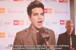Adam Lambert GIF. Artiesten Gifs Adam lambert 