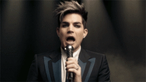 Adam Lambert GIF. Artiesten Gifs Adam lambert Geschokt 