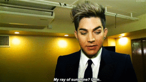 Adam Lambert GIF. Interview Artiesten Gifs Adam lambert 2010 