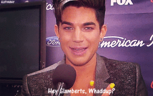 Adam Lambert GIF. Artiesten Gifs Adam lambert Fever 