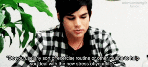 Adam Lambert GIF. Interview Artiesten Gifs Adam lambert 2009 Itunes 