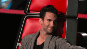 Adam Levine GIF. Artiesten Gifs Adam levine The voice Nbc 