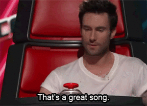 Maroon 5 GIF. Artiesten Gifs Adam levine Maroon 5 M5 Valentijnskaart van james Mario lopez 