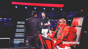 Adam Levine GIF. Artiesten Gifs Adam levine Reactie 