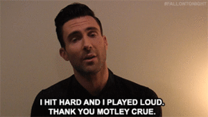 Adam Levine GIF. Artiesten Gifs Adam levine Reactie 