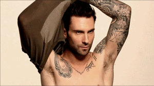 Adam Levine GIF. Artiesten Gifs Adam levine Kastanjebruin vijf Adam noah levine 