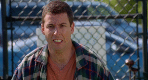 Adam Sandler GIF. Baseball Gifs Filmsterren Adam sandler Happy gilmore Taai 